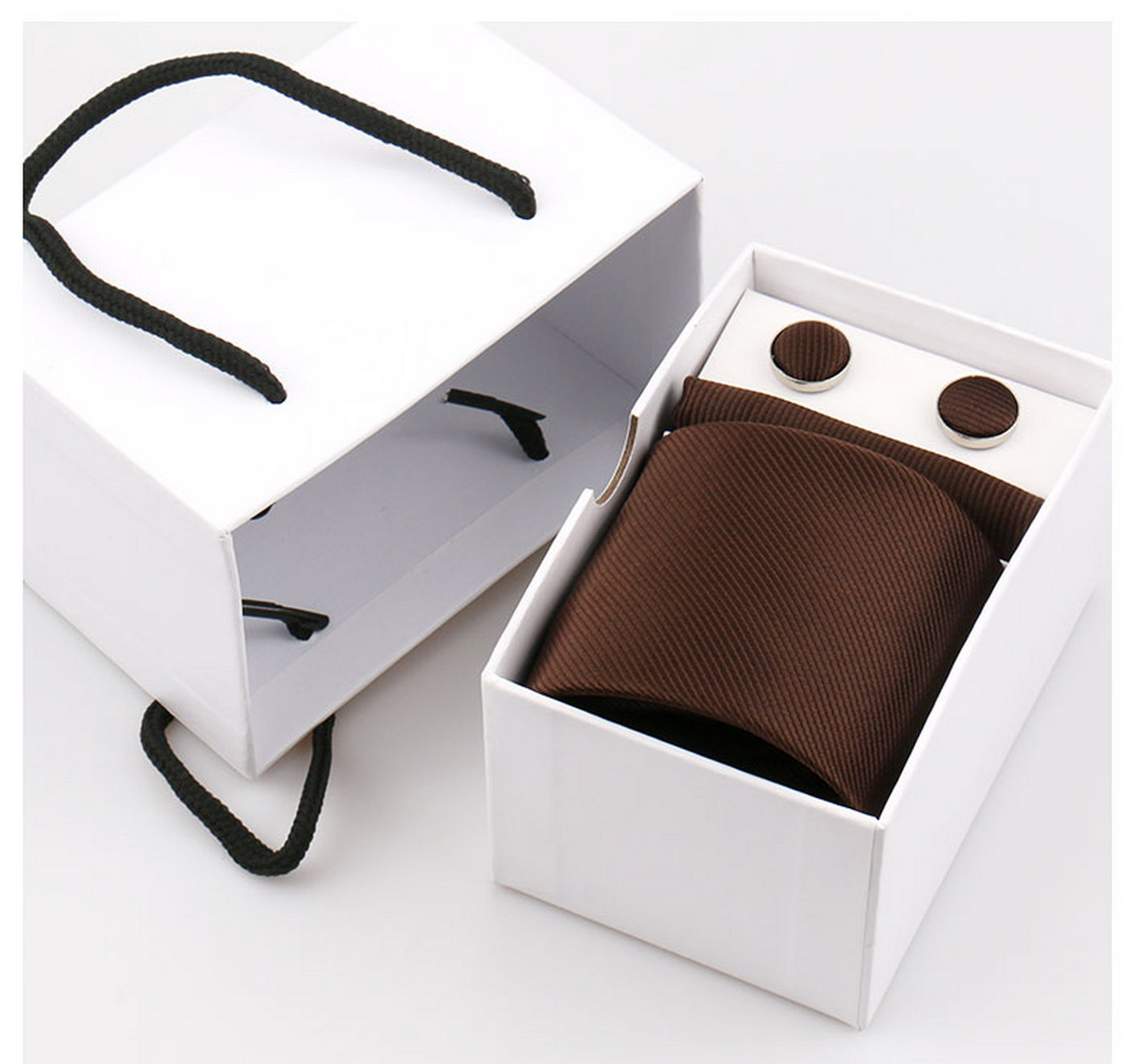 Neck Tie Set Box - Set elegante da uomo composto da