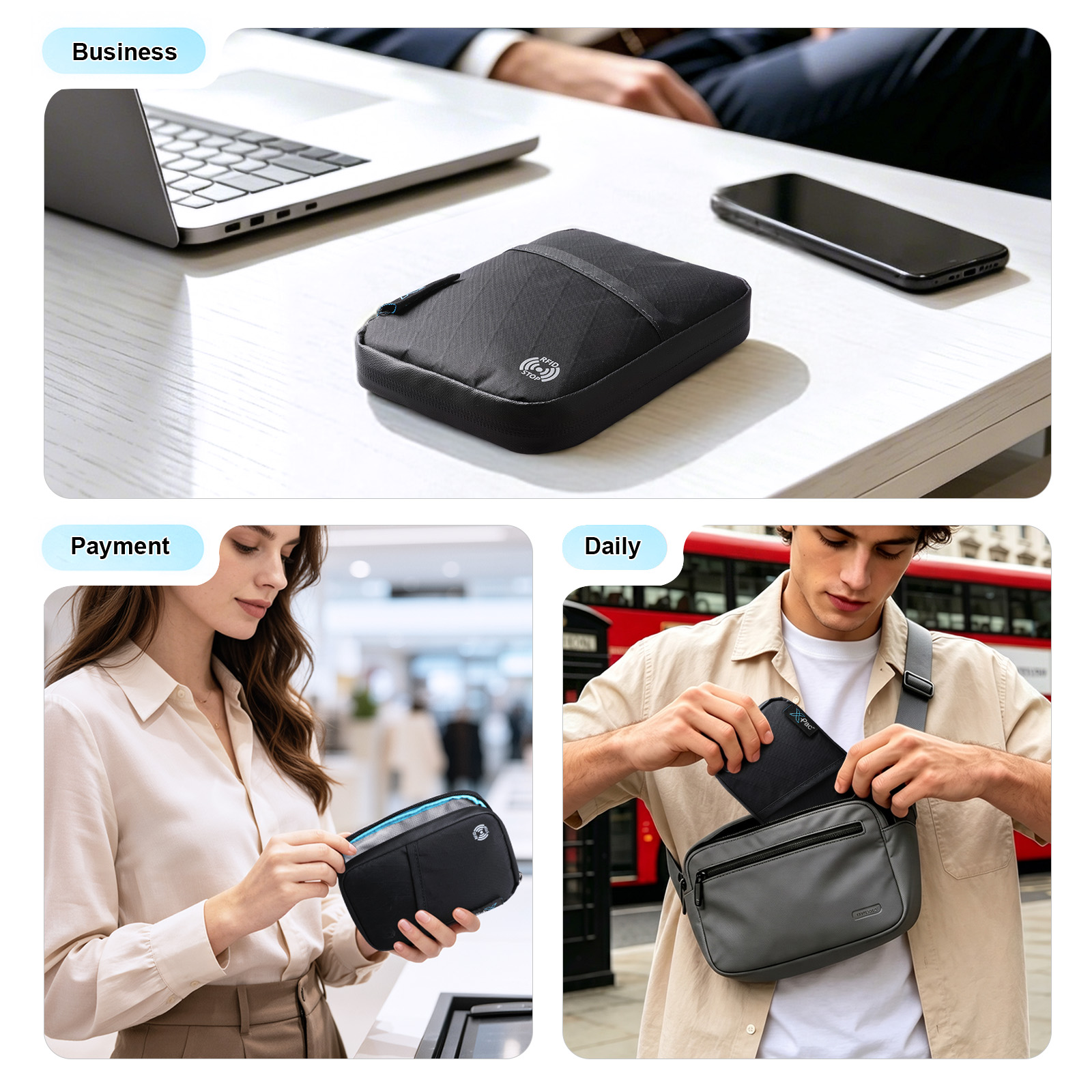 HcanKcan Mini Portadocumenti A - Travel Organizer Men recensione e prezzo