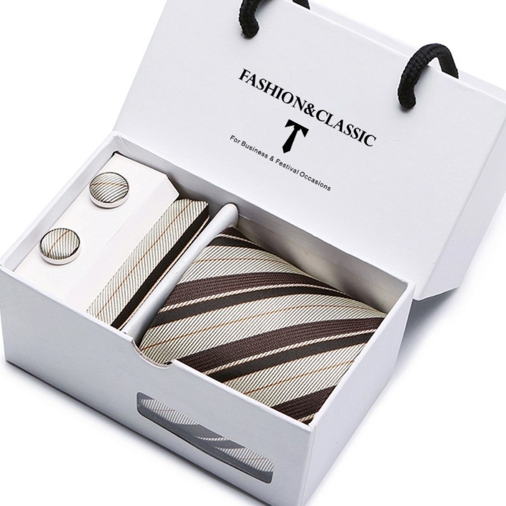 Cravatta in seta jacquard intr - Neck Tie Set Box recensione e prezzo