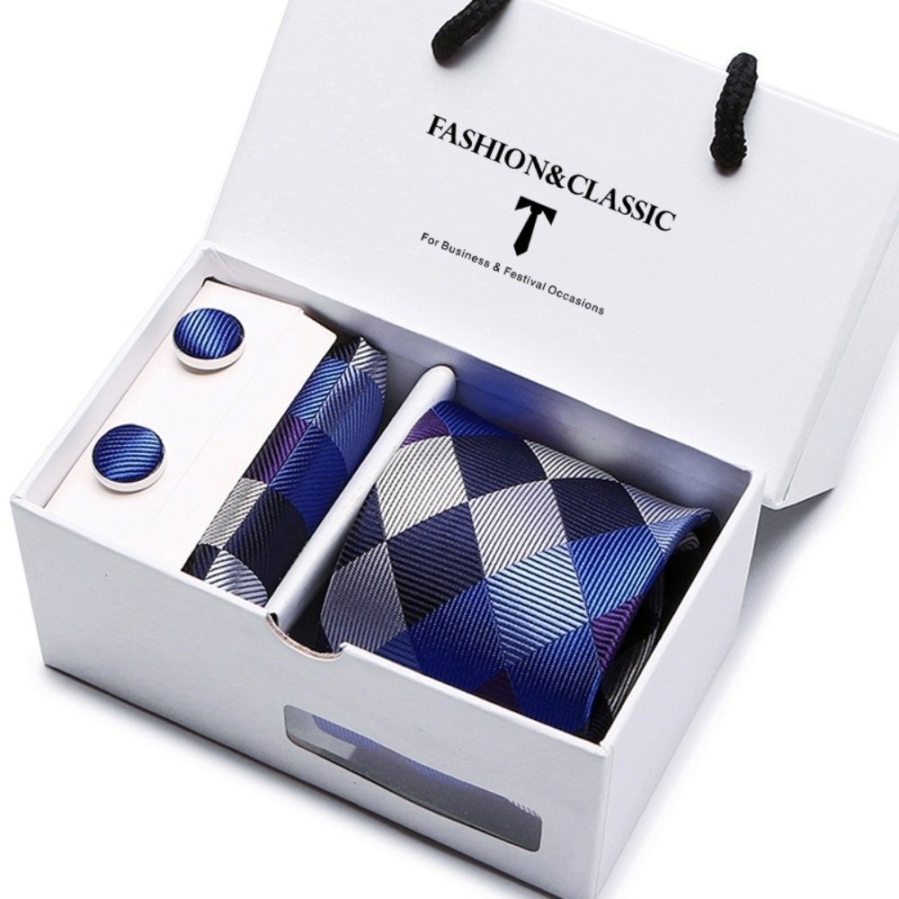 Cravatta in seta jacquard intr - Neck Tie Set Box recensione e prezzo