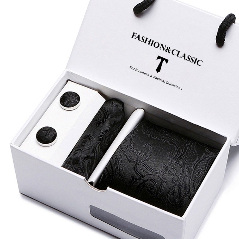 Cravatta in seta jacquard intr - Neck Tie Set Box recensione e prezzo